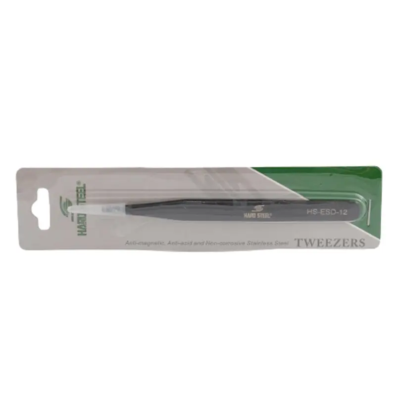 Antistatik Paslanmaz Çelik Sivri Uçlu 135mm Cımbız / HS-ESD-12 - Görsel 5